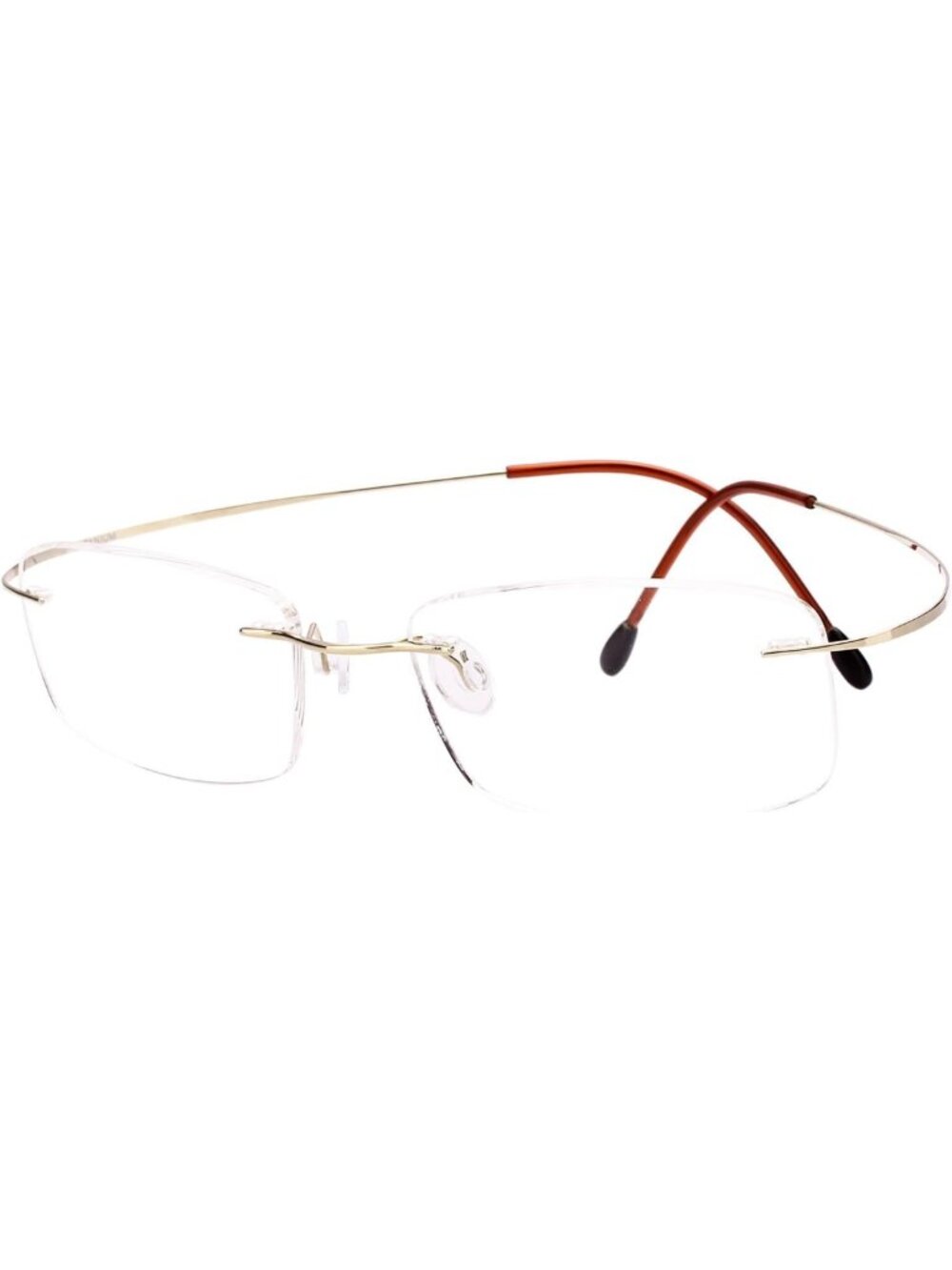Stylish Titanium Rimless Flexible Frame Hingeless Optical Glasses for Men